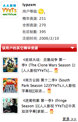 用户信息 - VeryCD